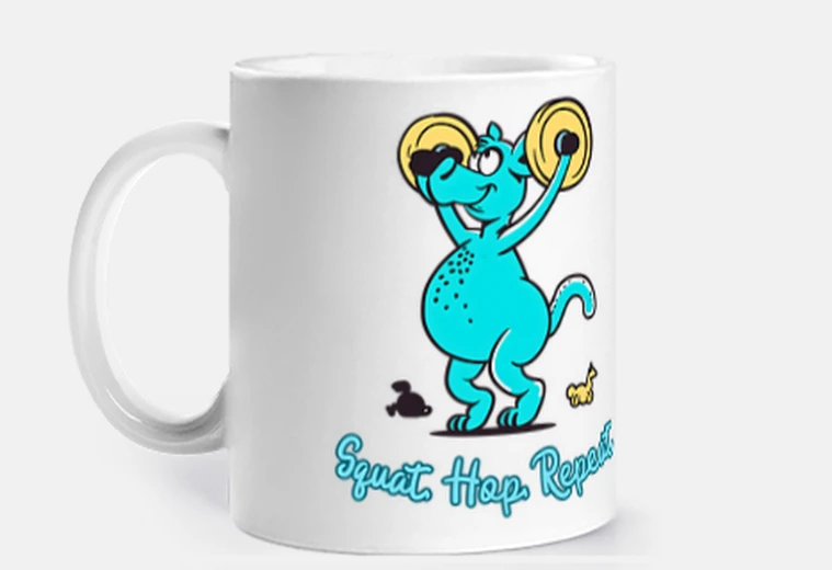 Cup kangaroo gym squats jumps and repeat