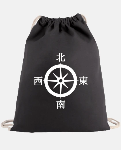 Bag kanji compass -white- 7
