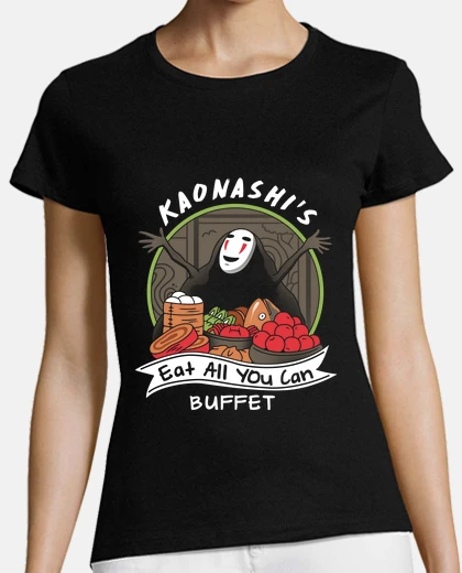 Tee-shirt kaonashis mange tout ce que vous pouvez faire buffet chemise femmes