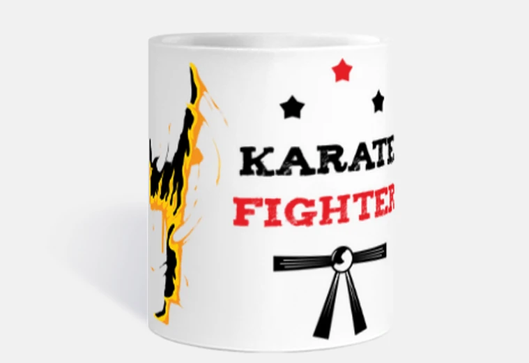 Cup karate fighter