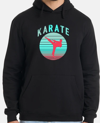 Hoodie Karate retro martial art combat sport
