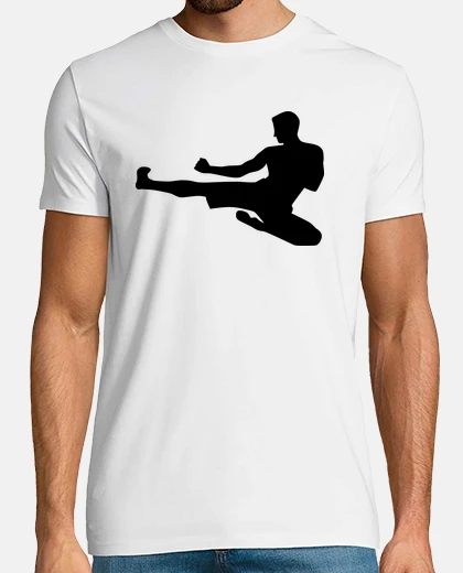 T-shirt karate salto scossa