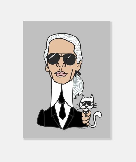 Stampa karl lagerfeld.