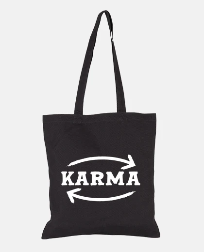 Bag karma dharma student bag diary books shopping tote