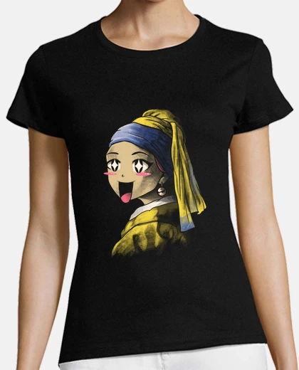Tee-shirt kawaii avec une chemise à boucles d&#38;#39;oreilles de femmes womens