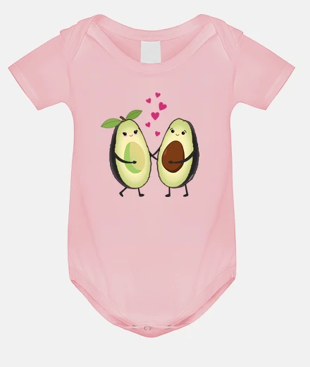 Kids kawaii avocados in lovers