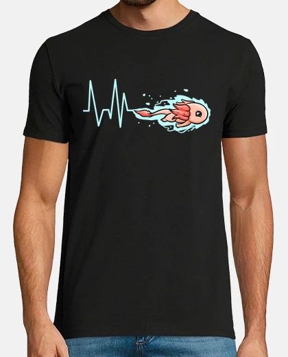 Tee-shirt kawaii battement de coeur natation albi