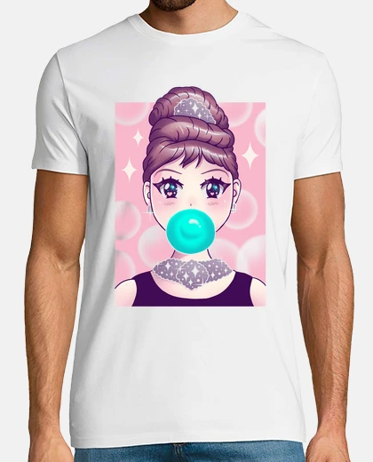 Tee-shirt kawaii bubble gum shirt hommes