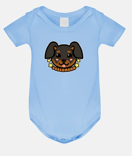 Kids KAWAII Chibi Dobermann Dog Face