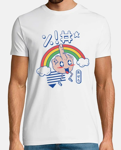 Tee-shirt kawaii comme f * ck! mens court