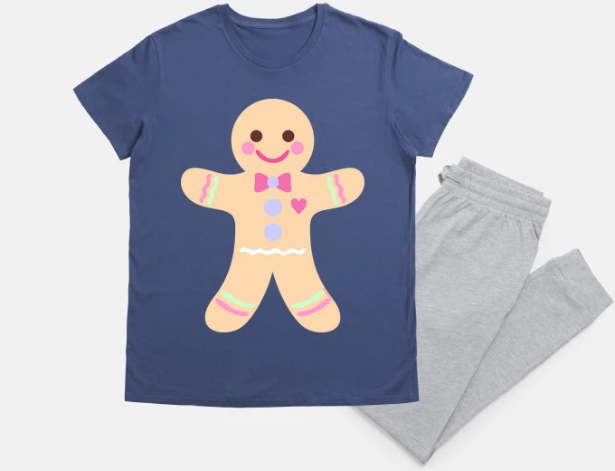 Pyjama kawaii gingerbread man