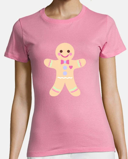 Playera kawaii gingerbread man