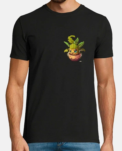 Camiseta kawaii, helecho, helechos, estatuilla, casa encantada, vida subterránea, vida mineral,