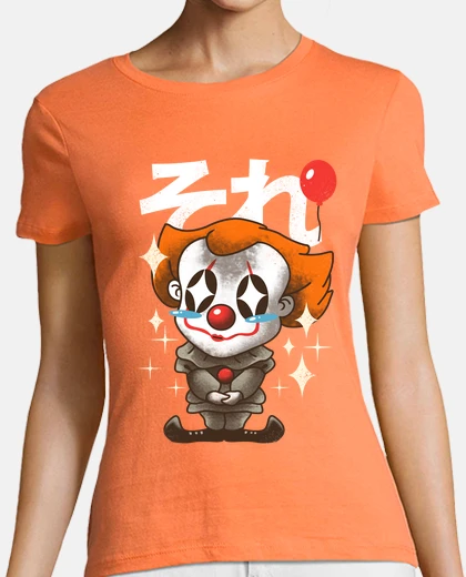 Tee-shirt kawaii it clown shirt womens