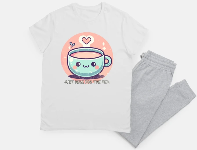 Pyjama Kawaii Just Here For The Tea