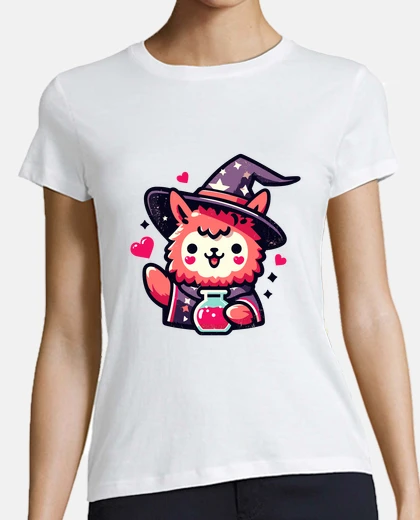 Tee-shirt kawaii lama magicien de love
