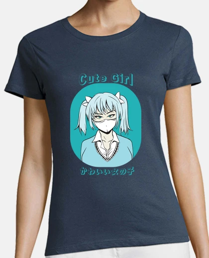 T-shirt kawaii mascherato