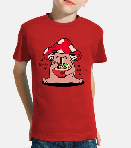 Ropa Kawaii Mushroom Eating Ramen