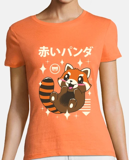 Camiseta kawaii red panda shirt womens