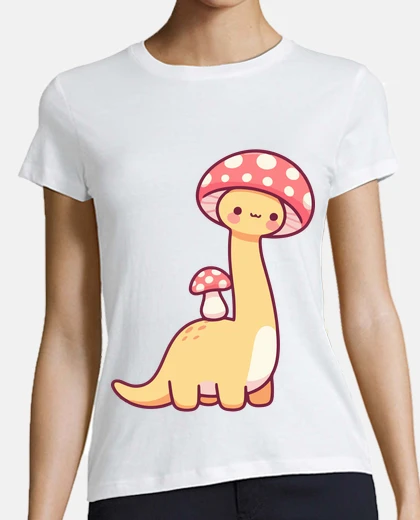Tee-shirt Kawaii simple chapeau de champignon din