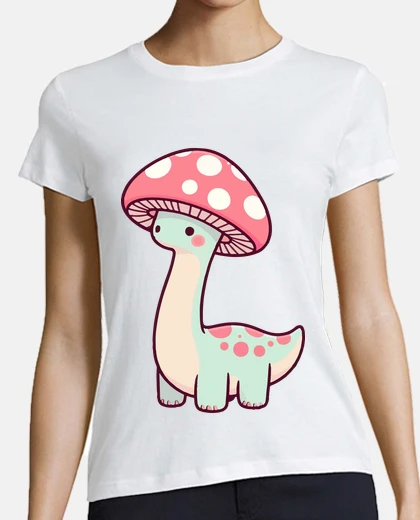 Tee-shirt Kawaii simple chapeau de champignon din