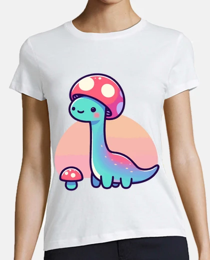 Tee-shirt Kawaii simple chapeau de champignon din