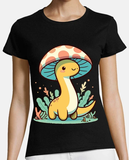 Tee-shirt Kawaii simple chapeau de champignon din