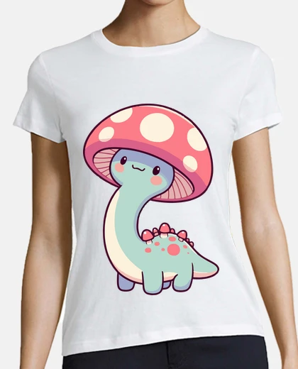 Tee-shirt Kawaii simple chapeau de champignon din