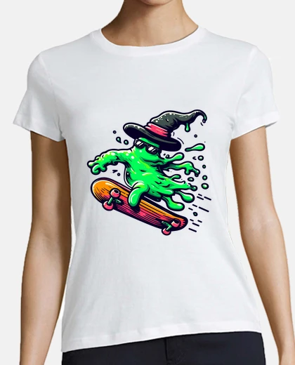 Playera kawaii skate slime wizard