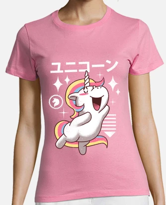 Camiseta kawaii unicornio camisa para mujer laTostadora