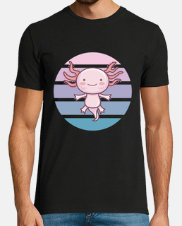 Kawaii Asexeual Retro Axolotl