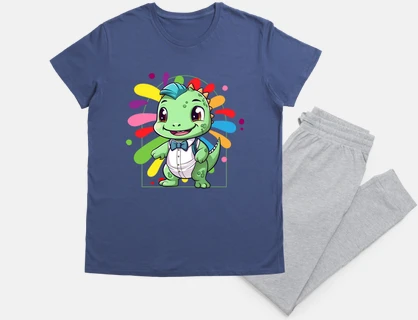 Kawaii Chibi Baby Dragon in Suit