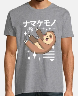 kawaii sloth camiseta para hombre