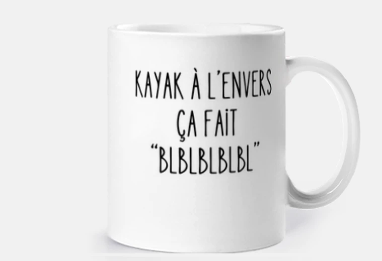 Tazza kayak capovolto