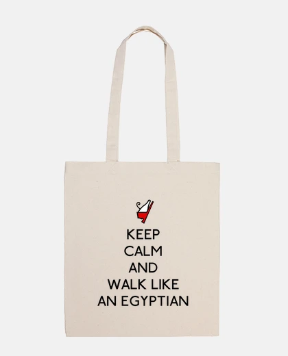 Borsa keep calm and camminare like un egiziano (2)