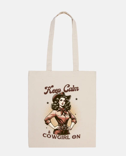 Bag Keep calm and cowgirl on