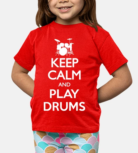 Kids keep calm and drums