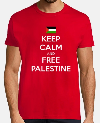 Camiseta Keep Calm and Free Palestine