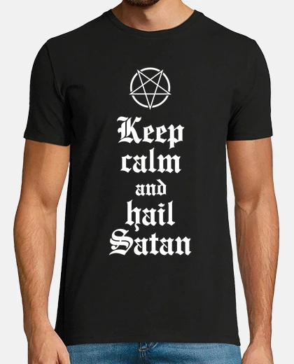 Tee-shirt keep calm and la grêle satan v.2 (blanc)