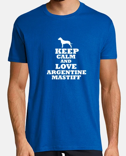 Tee-shirt keep calm and l'amour dogue argentin