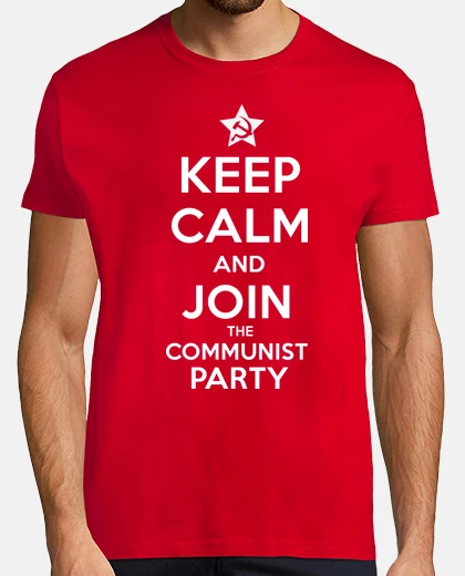 T-shirt keep calm and partecipare alla comunista party