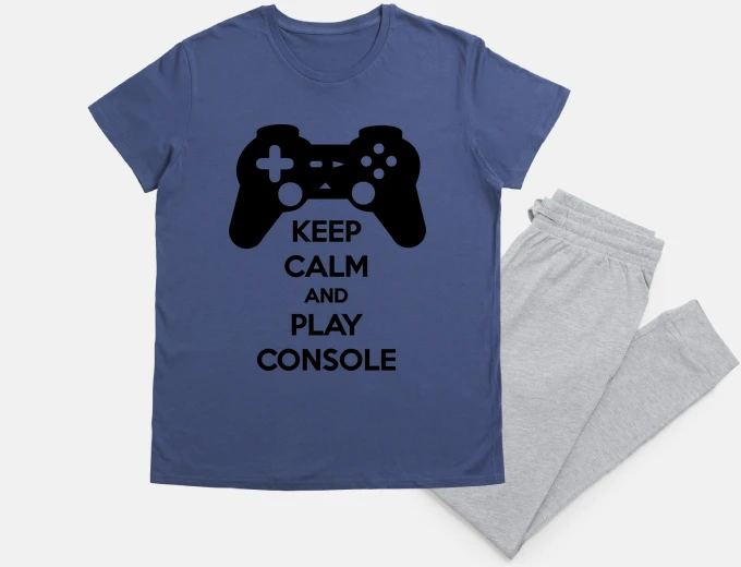 Pyjama Keep calm and play console, geek