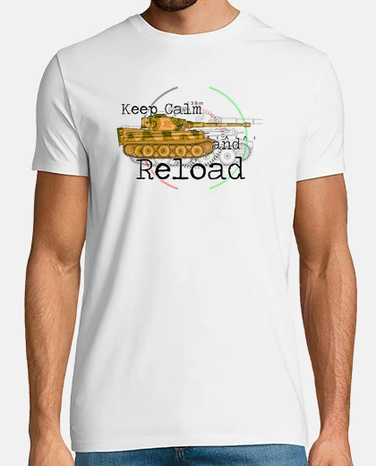 Tee-shirt keep calm and recharger le panzer