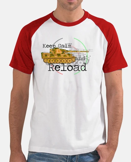 Tee-shirt keep calm and recharger le panzer
