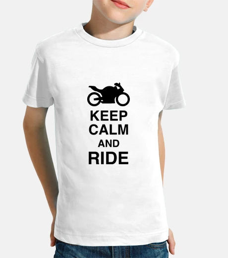 Kids keep calm and ride / motorcycle