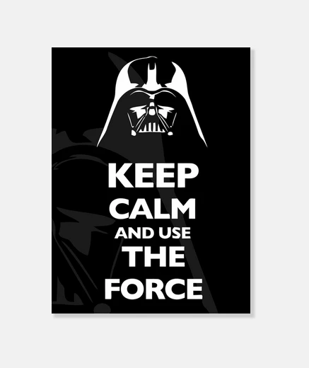 Lienzo Keep calm and use the force