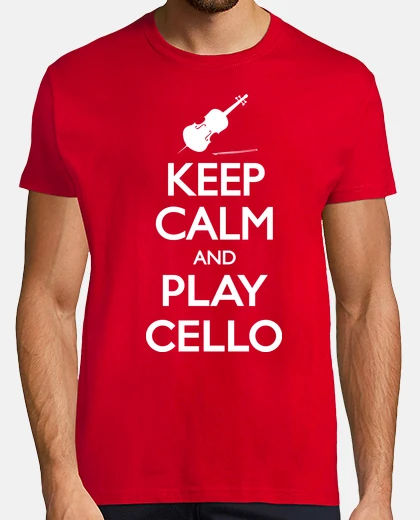T-shirt keep calm and violoncello