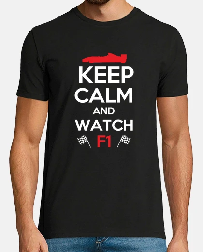 Tee-shirt Keep calm and watch F1