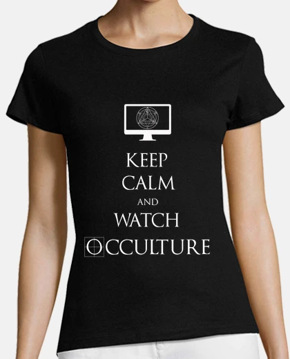 Camiseta keep calm camiseta blanca para mujer
