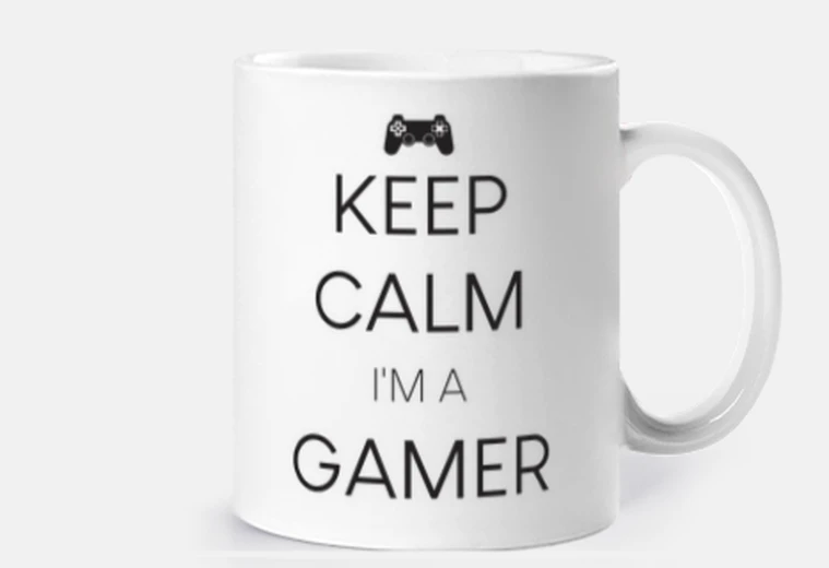 Cup keep calm i i am a gamer